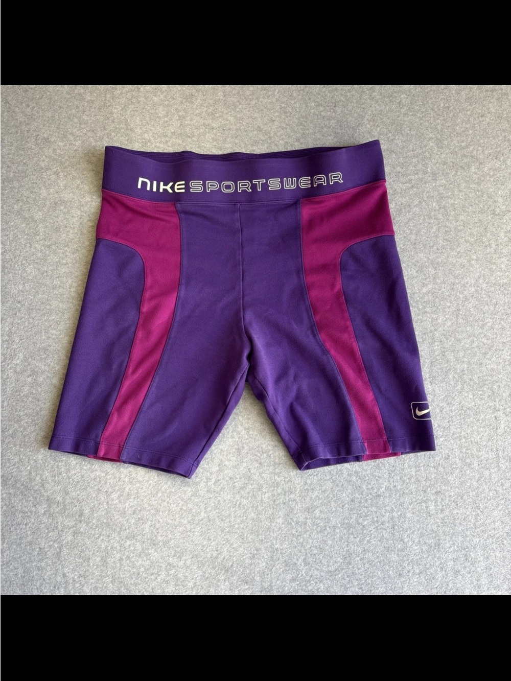 Nike Women’s Purple and Magenta Bike Shorts